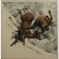 I Work For My Bucks by Frank McCarthy, 1962, Casein on board, sold May 2021