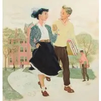 Al Rossi, Illustration, Gouache on board