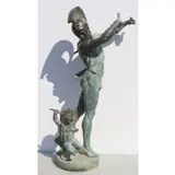 Louis-Léon Cugnot, Corybante étouffant les cris de Jupiter, Bronze Sculpture "Corybante étouffant les cris de Jupiter"