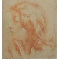 Jacques Dumont le Romain, Portrait of a Man, Sanguine on paper
