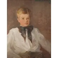 Constant Furyk, Portrait of a Lady, Oil on canvas