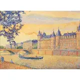 Yvonne Canu, Parisian Scene, Oil on canvas