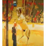 Nicola Simbari, Circus Trainer with Horse