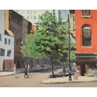 Peter Hayward, 65th St, Oil on canvas