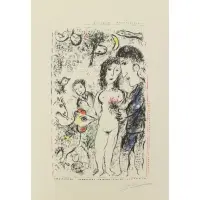 Marc Chagall, Recollections of Spring, Lithograph