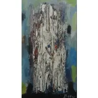 Pierre Bosco, Abstracted Cathedral, Oil on canvas