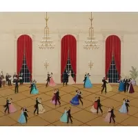 Susan Slyman, Ballroom, Acrylic on canvas