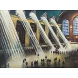 Philip Corley, Grand Central, NY, Oil on board