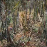 Andrea Kasamas, Abstracted Landscape, Oil on canvas