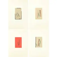 Stephen Edlich, Reflection's on a Season's Landscape, Grouping of 4 color etchings with chine colle