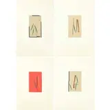 Stephen Edlich, Reflection's on a Season's Landscape, Grouping of 4 color etchings with chine colle
