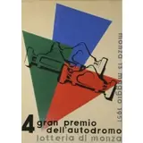 Bozzetto, Monza 13 Maggio 1951, Gouache