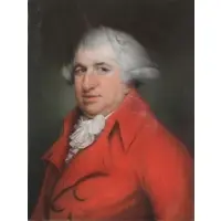 Samuel Cotes, Portrait of a Gentleman, Pastel on paper laid to canvas