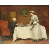 Charles Vigor, Genre Scene, Oil on canvas