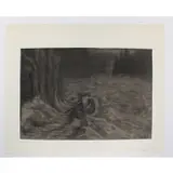 Yvonne Ripa de Roveredo, Heroic scene, Charcoal on paper