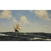 Henry Scott, 30 Days Out: American Transatlantic Clipper 'Dreadnought', Oil on canvas