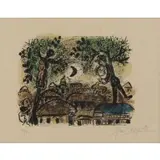 Black Moon by Marc Chagall, Lithograph, sold Feb 2021