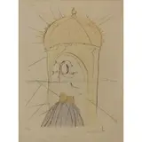 The Museum of Genius and Fancy by Salvador Dalí, Pair of color etchings, sold Feb 2021