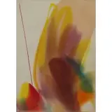 Phenomena: Violet Veil by Paul Jenkins, 1966, Watercolor, sold Feb 2021
