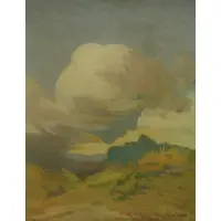 Edgar Alwin Payne, Summer's Goodby, Oil on canvas