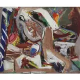 Josef Presser, Central Park Band Shell, Mixed media on paper
