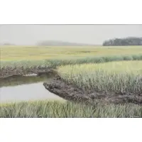 Joy Biddle, Marshes, Oil on canvas