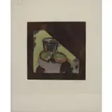 Georges Braque, Nature Morte Oblique, Color Aquatint