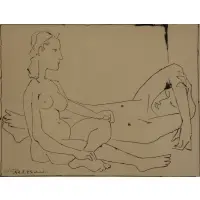 Couple by Pablo Picasso, 1947, Lithograph, sold Jan 2021