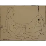 Couple by Pablo Picasso, 1947, Lithograph, sold Jan 2021