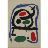 Poster for the Miró exhibition at the Musée National d'Art Moderne, Paris by Joan Miró, Lithograph, sold Jan 2021