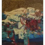 Cecil Howard, Earth Mother Series #1, Mixed media on canvas