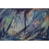 Rolph Scarlett, Abstract composition, Mixed media on paper laid on board