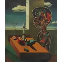 Leonidas Maroulis, Das Wunderkind, 1972, Oil on canvas
