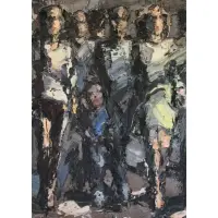 David D. Stern, Wide Eye Shuffle, 2000, Oil on canvas