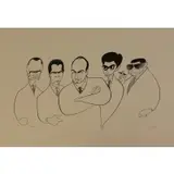 The Sopranos by Al Hirschfeld, Lithograph, sold Jan 2021
