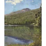 Ben Foster, Lake Scene, Oil on canvas