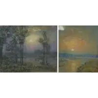Francesco Spicuzza, Landscapes, Pair of Pastels