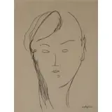 Amdedeo Modigliani, Tete de Femme II, Etching