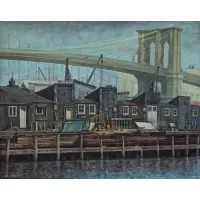 Lee Loeb, New York City Scene, Oil on canvas
