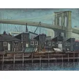 Lee Loeb, New York City Scene, Oil on canvas