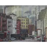 Lee Loeb, New York City Scene, Oil on canvas