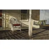 John Chumley, Porch Scene, Tempera on board