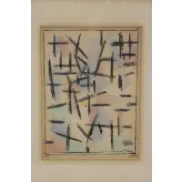 Jean Xceron, Composition No. 36, 1962, Watercolor