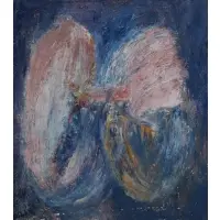 Florence Weinstein, Abstract Composition, Oil on canvas