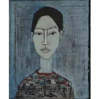 Sofia Kisselov, Portrait of a Woman, Oil on canvas