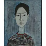 Sofia Kisselov, Portrait of a Woman, Oil on canvas