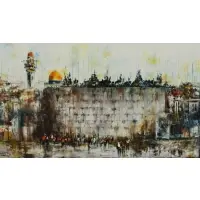 Ben Avram, Jerusalem Scene, Oil on canvas