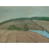 Barker Fairley, Flood and Star, 1971, Oil on board