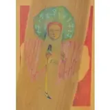 María Antonia Ordoñez, Mystical Portrait, Colored Pencil on Board