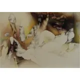 Mario Toral, Bones, Stones, People, 1978, Watercolor